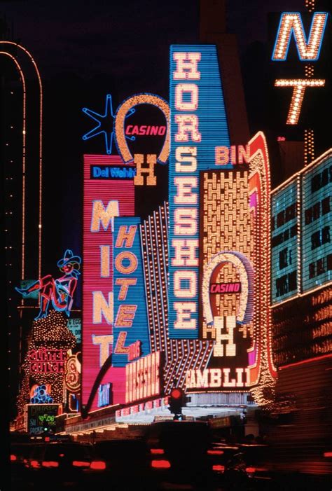 1980s Las Vegas Neon Lights Nevada USA